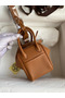 Hermes Mini Lindy Handmade Bag In Gold Clemence Leather Replica
