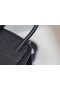 Hermes mini Lindy Togo Leather Bag LD19 black&Silver-Tone Metal Replica