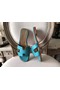Hermes Oran Sandals In Lagon Epsom Leather Replica