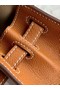 Hermes Original Epsom Leather KEL2578 light grey&brown Replica