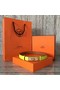 Hermes original epsom leather Kelly belt H069853 yellow Replica