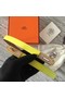 Hermes original epsom leather Kelly belt H069853 yellow Replica