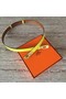 Hermes original epsom leather Kelly belt H069853 yellow Replica