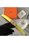 Hermes original epsom leather Kelly belt H069853 yellow Replica