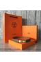 Hermes original epsom leather Kelly belt H069854 grey gold plated metal Replica