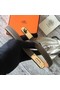 Hermes original epsom leather Kelly belt H069854 grey gold plated metal Replica