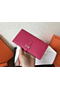 Hermes Peach Epsom Bearn Gusset Wallet Replica