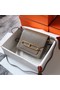 Hermes Roulis 19cm Evercolor 9D H9003 dark gray&Gold Replica