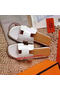 Hermes Slipper Calfskin Leather HO0476 OffWhite Replica