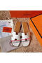 Hermes Slipper Calfskin Leather HO0476 OffWhite Replica