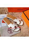 Hermes Slipper Calfskin Leather HO0476 OffWhite Replica