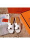 Hermes Slipper Calfskin Leather HO0476 OffWhite Replica