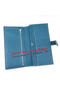 Hermes Bearn Japonaise Bi-Fold Wallet Litchi Leather A208 Blue Replica