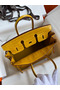Hermes Birkin 25 Handmade Bag In Yellow Crocodile Niloticus Shiny Skin Replica
