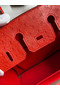 Hermes Birkin 25 Retourne Handmade Bag In Red Ostrich Leather Replica
