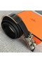 Hermes Collier de Chien belt buckle & Reversible leather strap 24 mm H0521 black Replica
