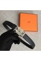 Hermes Collier de Chien belt buckle & Reversible leather strap 24 mm H0521 black Replica