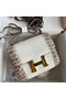 Hermes Constance 18 Handmade Bag In Himalaya Crocodile Niloticus Skin Replica
