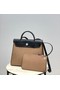Hermes Herbag 31CM Original Canvas Leather & Calfskin 48887 Cream&black Replica