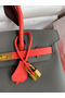 Hermes HSS Birkin 30 Bicolor Bag in Etain and Piment Epsom Calfskin Replica