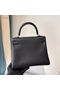 Hermes Kelly 28cm Shoulder Bags Togo Leather KL28 Black Replica