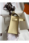 Hermes Kelly Pochette Handmade Bag In Vanille Matte Alligator Leather Replica