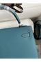 Hermes Kelly Sellier 25 Handmade Bag In Blue Jean Epsom Calfskin Replica