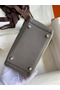 Hermes Mini Lindy Handmade Bag In Etain Clemence Leather Replica
