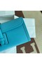 Hermes Original jige swift Leather Clutch 37088 sky blue Replica