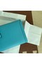 Hermes Original jige swift Leather Clutch 37088 sky blue Replica