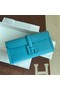 Hermes Original jige swift Leather Clutch 37088 sky blue Replica