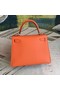 Hermes original Kelly Epsom Leather KL32 orange Replica