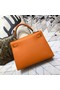 Hermes original Kelly Epsom Leather KL32 orange Replica