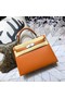 Hermes original Kelly Epsom Leather KL32 orange Replica