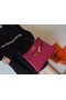 Hermes original Togo leather kelly bag KL320 fuchsia Replica