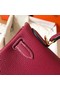 Hermes original Togo leather kelly bag KL320 fuchsia Replica