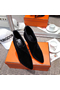 Hermes Virginia Ankle Boots In Black Velvet Replica
