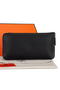 Hermes Zipper Wallet Original Leather A309 Black Replica