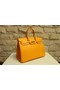 Hermes Birkin 35CM Tote Bag Yellow Clemence Leather H6089 Gold/Silver Replica