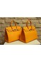 Hermes Birkin 35CM Tote Bag Yellow Clemence Leather H6089 Gold/Silver Replica