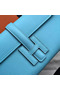 Hermes Jige Elan 29 Clutch Bag In Blue Atoll Epsom Calfskin Replica