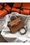 Hermes Kelly 19cm Shoulder Bags Epsom Leather KL19 brown Replica