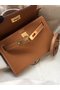 Hermes Kelly 19cm Shoulder Bags Epsom Leather KL19 brown Replica