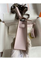 Hermes Kelly Mini II Sellier Handmade Bag In Mauve Pale Chevre Mysore Leather Replica