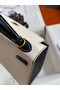 Hermes Kelly Sellier 25 Bicolor Bag in White and Black Mysore Goatskin Replica