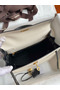 Hermes Kelly Sellier 25 Bicolor Bag in White and Black Mysore Goatskin Replica
