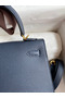 Hermes Kelly Sellier 25 Handmade Bag In Blue Indigo Epsom Calfskin Replica