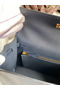 Hermes Kelly Sellier 25 Handmade Bag In Blue Indigo Epsom Calfskin Replica