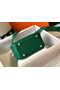 Hermes Lindy Mini Bag In Green Clemence Leather GHW Replica