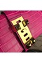 Hermes Medor Clutch Bag In Rose Red Crocodile Leather Replica